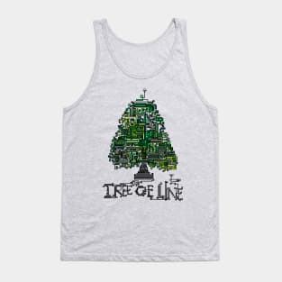 Green Tree Of Line Tank Top